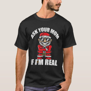 Camiseta Adulto Natal Papai Noel Doido Papais noeis de Paja