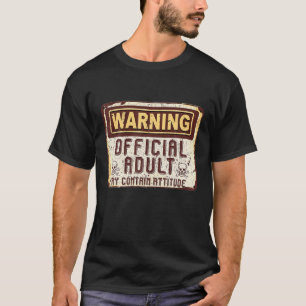 Camiseta Adulto Oficial 18º Aniversário Presente 18 Anos