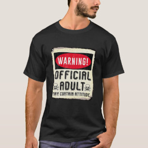 Camiseta Adulto Oficial Pode Conter 18.º Aniversário