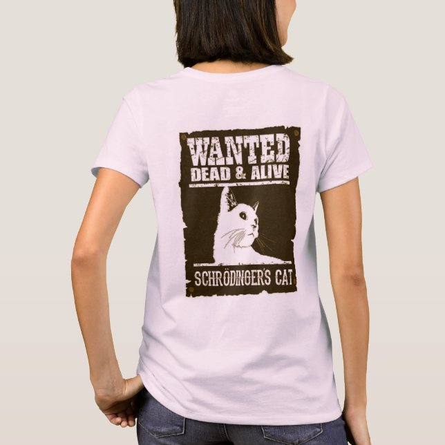 Camiseta Adulto Schrodinger's Cat - Light - Back (Verso)
