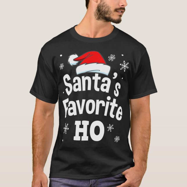 Camiseta Adulto Sujo e Engraçado Pajama Homens de Natal W (Frente)