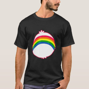 Camiseta Adulto-Urso-Cheer-Arco-Íris-Costume-Halloween