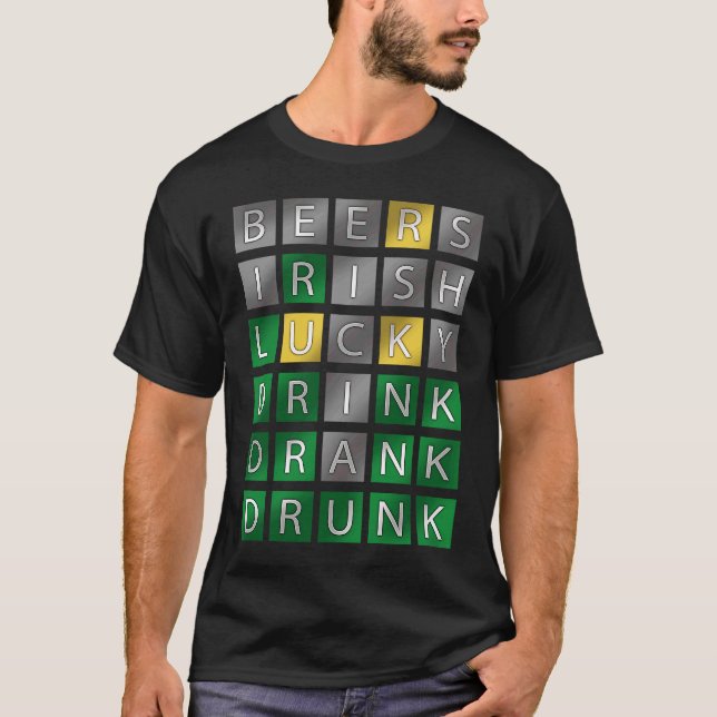 Camiseta Adultos de Outfit de Dia de São Patrício de Palavr (Frente)