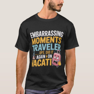 Camiseta Adultos Divertida Viajante Embaraçoso