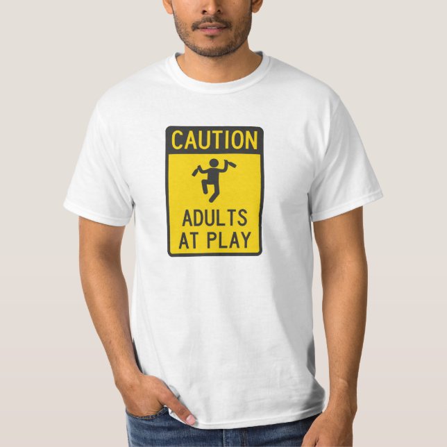 Camiseta Adultos do cuidado no jogo (Frente)