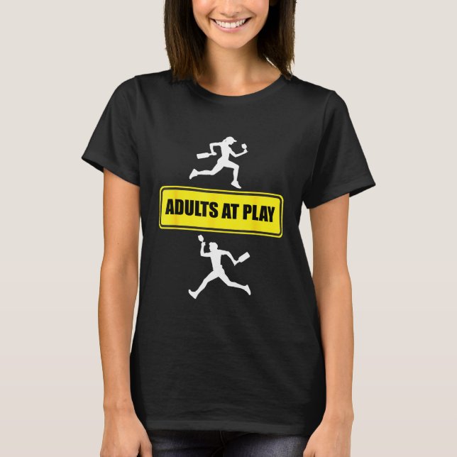 Camiseta Adultos Em Jogo Sinal De Estrada Amarelo Corrida D (Frente)