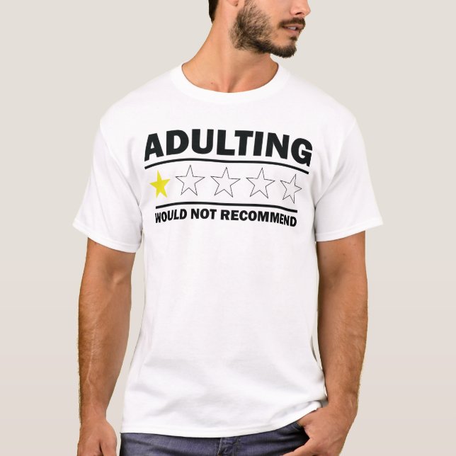 Camiseta Adultos Não Recomendam (Frente)