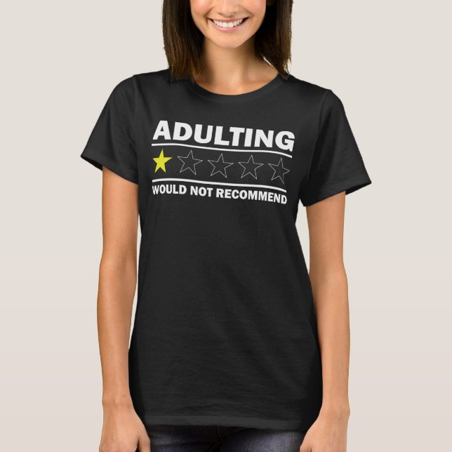 Camiseta Adultos Não Recomendam (Frente)