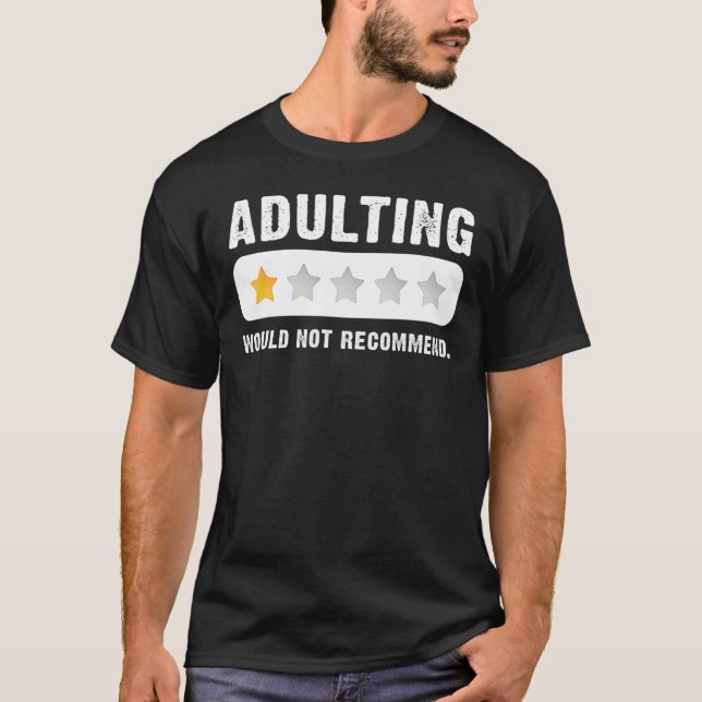Camiseta Adultos Não Recomendam Ditos Engraçados Adultin (Frente)
