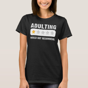 Camiseta Adultos Não Recomendam Ditos Engraçados Adultin
