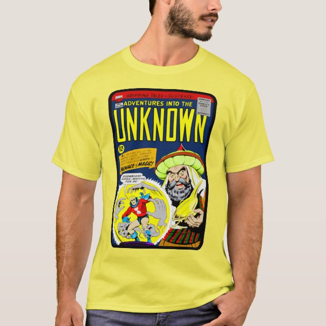 Camiseta 'Adventuras no DESCONHECIDO' (Frente)