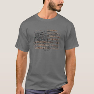 Camiseta Adventure 101 4Runner Desert Camo Flag