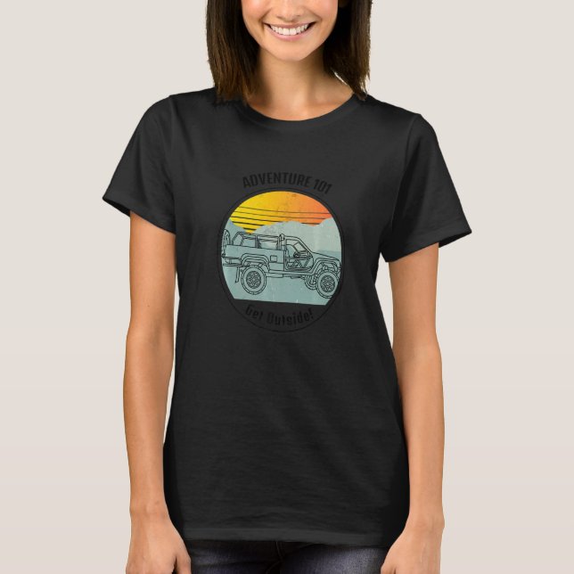 Camiseta Adventure 101 4Runner Para O Lindo Exterior (Frente)