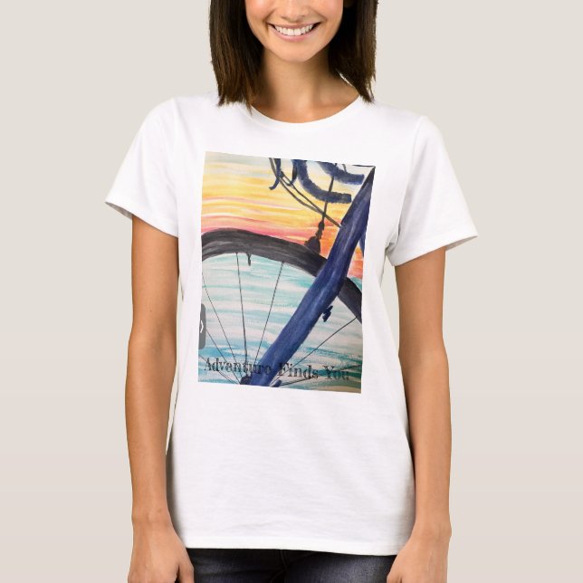 Camiseta Adventure acha que você é mulher (Frente)
