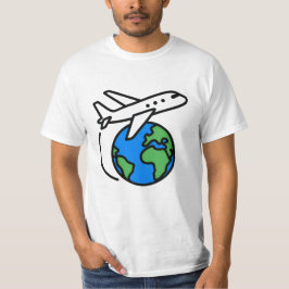 Camiseta Adventure Aguarda Camisa-Viagem do Avião Global