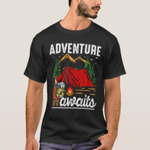 Camiseta Adventure Aguarda Love Mountain Life RV Camping Hi