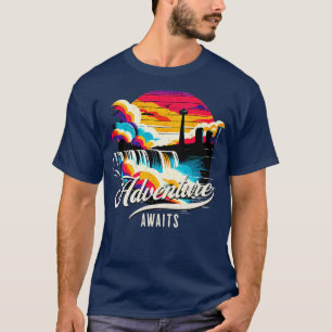 Camiseta Adventure Aguarda Niagara Falls Vintage Design