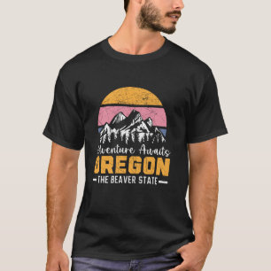 Camiseta Adventure Aguarda Oregon Estado do Beaver EUA Amer