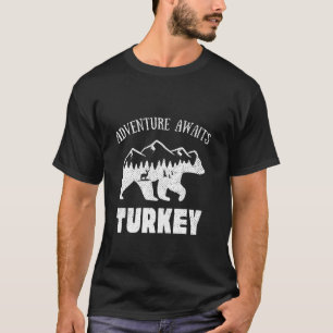 Camiseta Adventure Aguarda Turquia Retro Ao Ar Livre Turqui