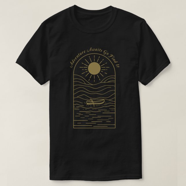 Camiseta Adventure Awaits Go Find it (Frente do Design)