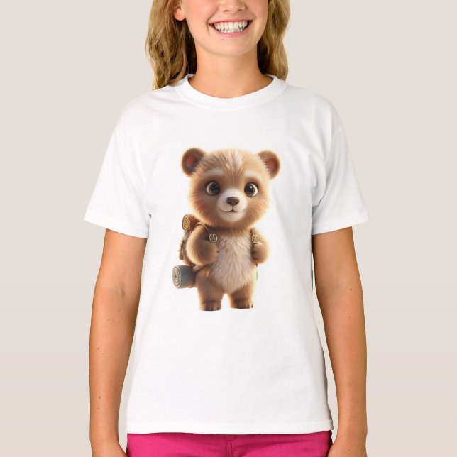 Camiseta Adventure Bear 3D (Frente)