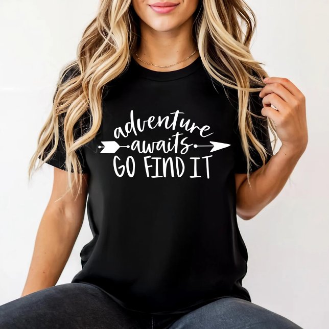 Camiseta Adventure espera encontrá-lo (Criador carregado)