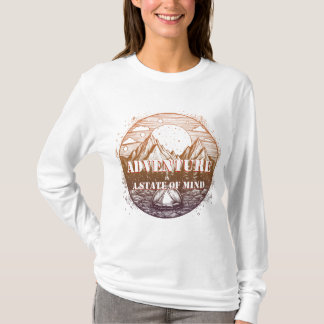 Camiseta Adventure Hiking, Adventure é um estado mental