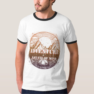 Camiseta Adventure Hiking, Adventure é um estado mental