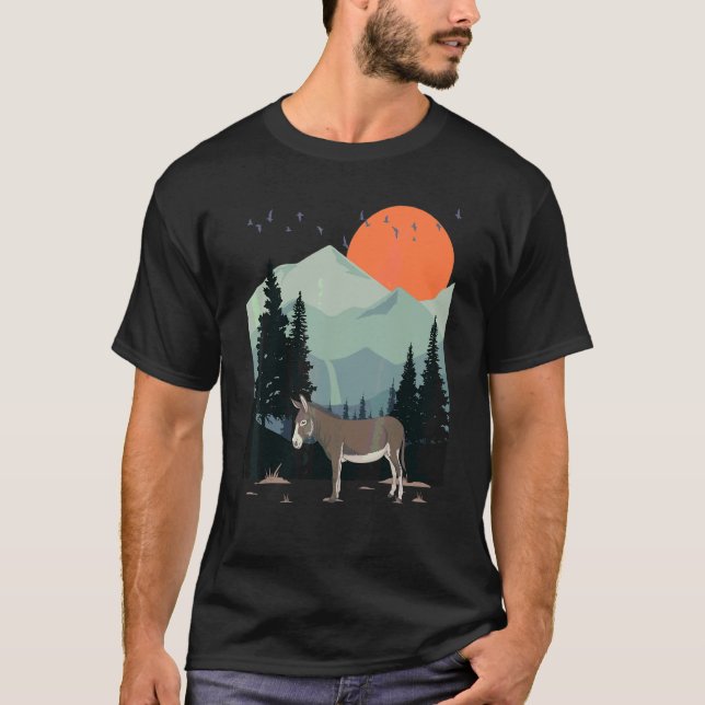 Camiseta Adventure Landscape Mountain Sun Pine Tree Wild Mu (Frente)