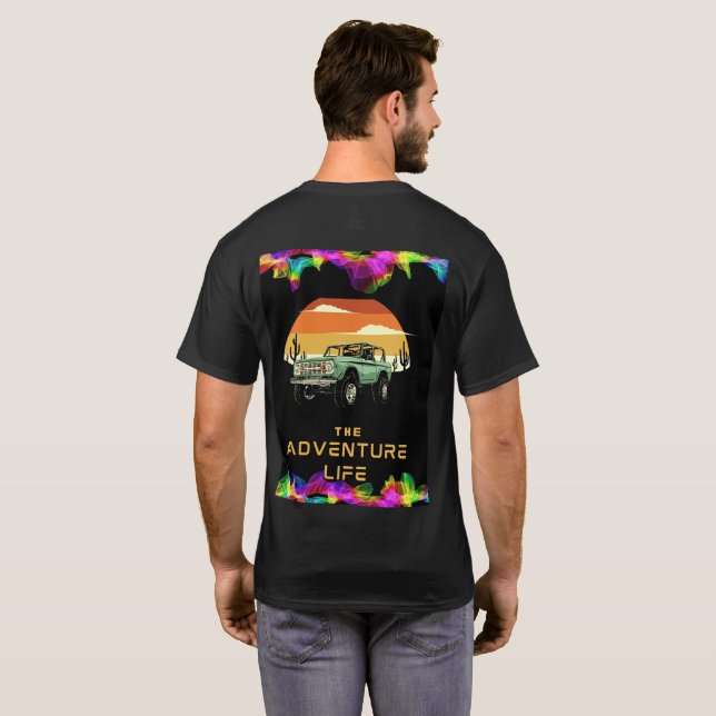 Camiseta Adventure Life Explorer Tee - Discover, Live (Parte Traseira Completa)