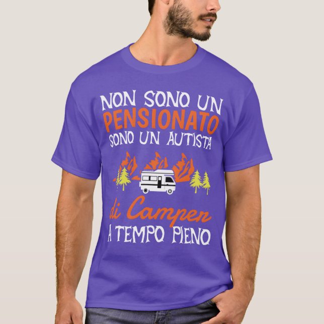 Camiseta Adventure Not Retired Camper Driver Camping Car fa (Frente)