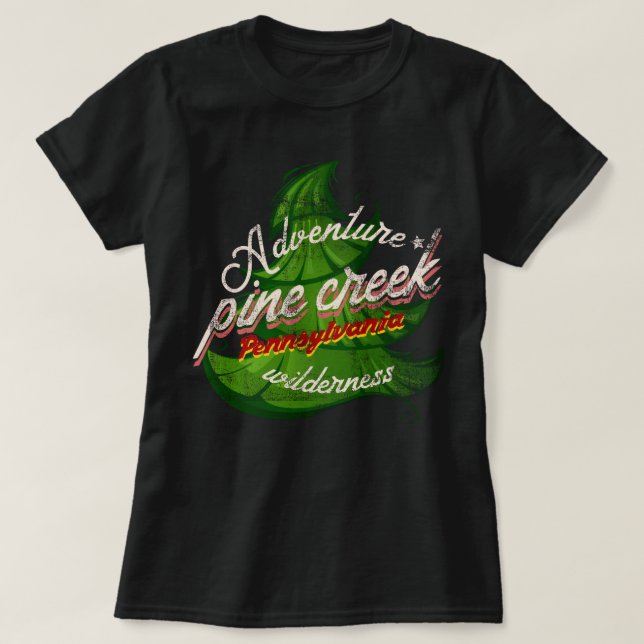 Camiseta Adventure Pine Creek Pensilvânia (Frente do Design)