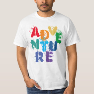 Camiseta ADVENTURE Rainbow Lettering
