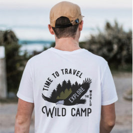 Camiseta Adventure Roam Wilderness Explora a natureza ao ar