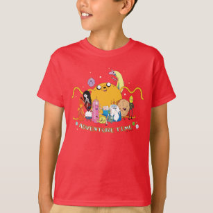 Camiseta Adventure Time   Large Jake Group Graphic