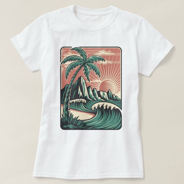 Camiseta  Adventures Await: Bold Exploration T-Shirt Design (Frente do Design)