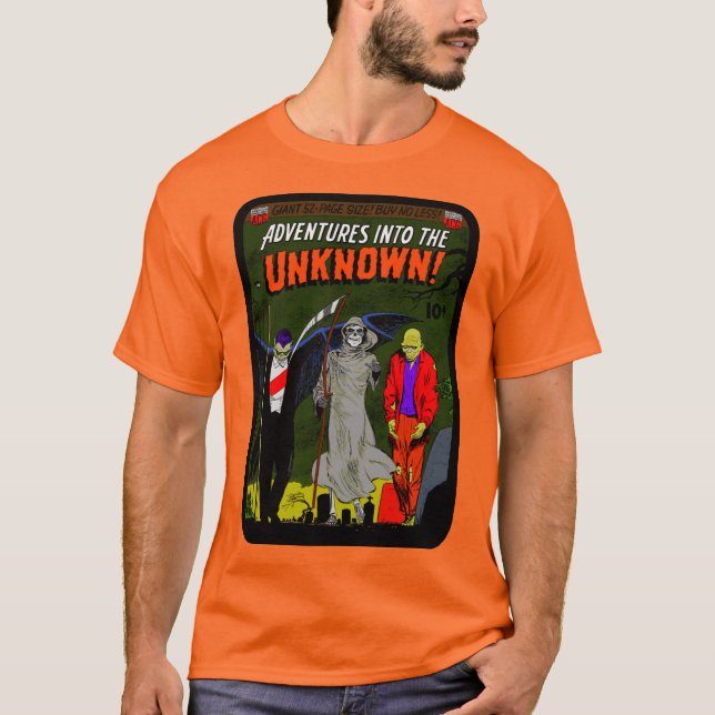 Camiseta Adventures into the Unknown  (Frente)