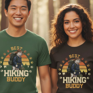 Camiseta Adventurous American Bulldog Hiker Wilderness 