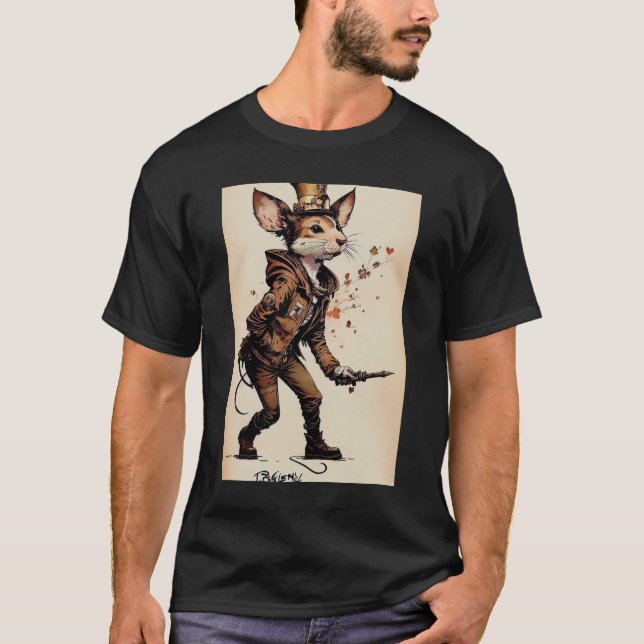 Camiseta adventurous rat vintage (Frente)