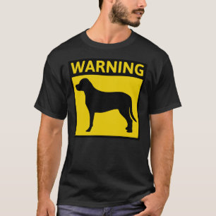 Camiseta Advertência ao Cachorro Labrador Retriever