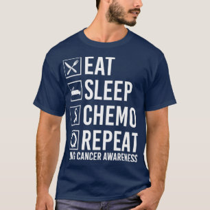 Camiseta Advertência ao Cancer pulmonar Comer Quimio do Son