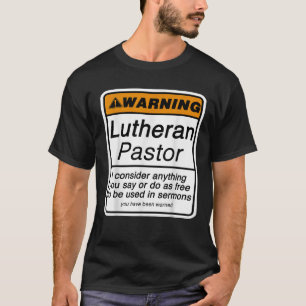 Camiseta Advertência ao Pastor Engraçado para o Apreciado d