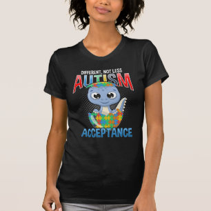 Camiseta Advertência ao Quebra-cabeça de Dino Cute Garoto