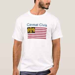 Camiseta Advertência Civis - bandeira fascista americana