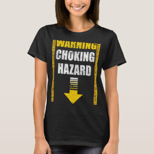 Camiseta Advertência de Piada Humor de Risco de Choque