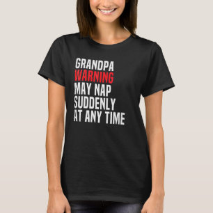 Camiseta Advertência Do Avô Pode Dormir De Repente A Qualqu