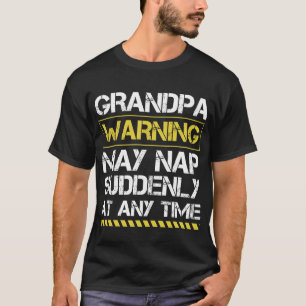 Camiseta Advertência Do Avô Pode Dormir De Repente A Qualqu