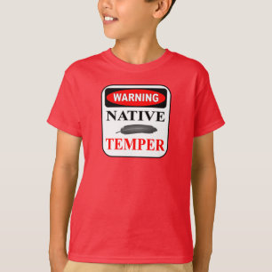 CAMISETA ADVERTÊNCIA DO TEMPER NATIVO