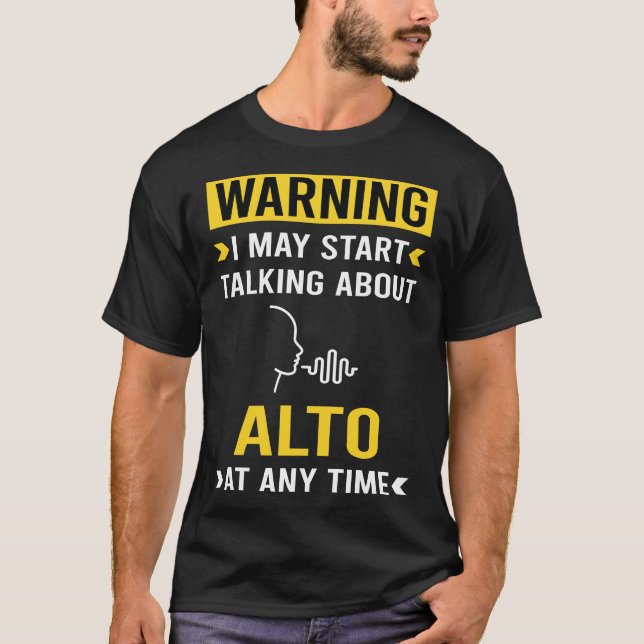 Camiseta Advertência Engraçado Alto (Frente)
