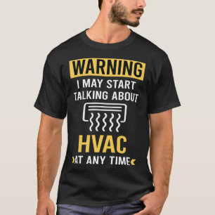 Camiseta Advertência Engraçado HVAC